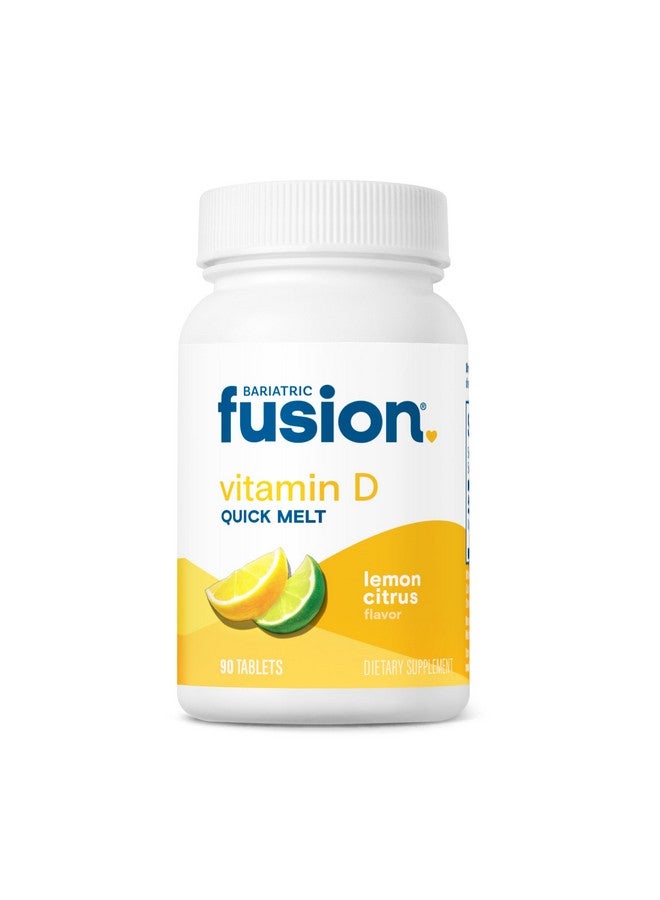 Bariatric Fusion Dissolvable Vitamin D3 5000 IU Quick Melt | Lemon Citrus Flavored Chewable Vitamin D Supplement | Healthy Bone Support* | Gluten, Dairy, and Soy Free | 90 Fast Melting Tablets - Image 1
