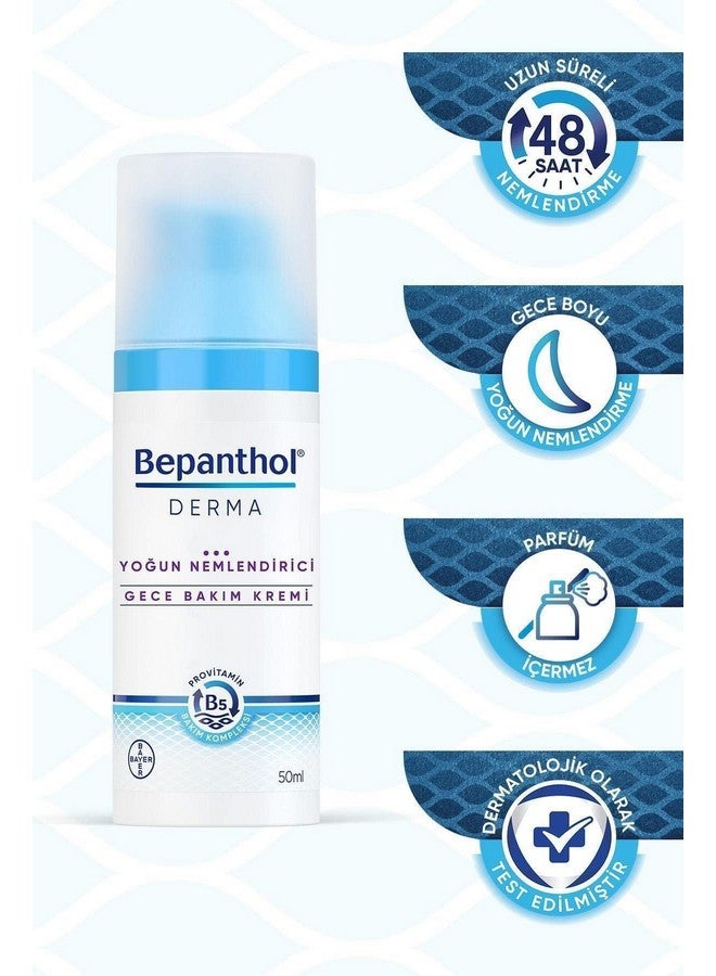 Bepanthol Derma Intensive Moisturizing-Night Face Care Cream-50 ml - Image 4