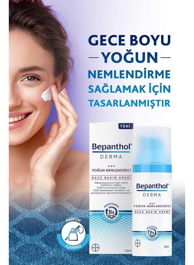 Bepanthol Derma Intensive Moisturizing-Night Face Care Cream-50 ml - Image 3