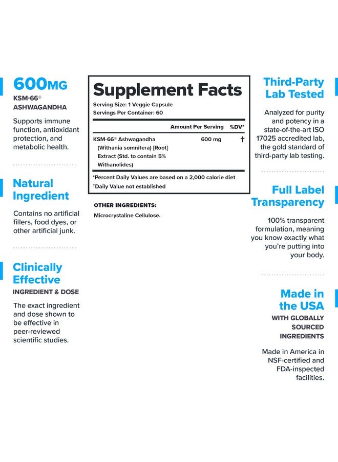 LEGION KSM-66® Ashwagandha Root Extract - Ashwagandha Root Powder Supplement to Improve Your Mood, Sleep & Athletic Performance - Extra Strength Ashwagandha Root Extract (60 Servings) - Image 2