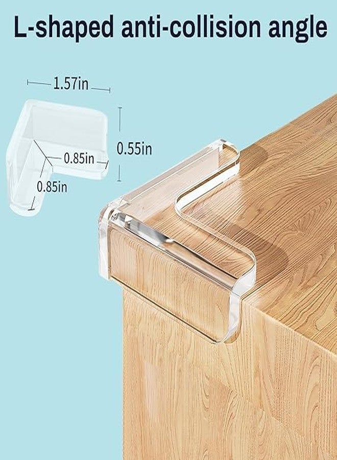 SHOPECOM Table Protectors, Baby Corner Protector, Clear Furniture Corner Cabinets and Edge Safety Bumpers, Cushion to Cover Sharp Furniture and Table Edges(4pc) - Image 3