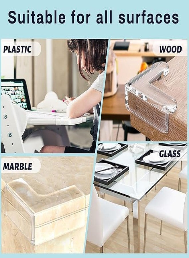 SHOPECOM Table Protectors, Baby Corner Protector, Clear Furniture Corner Cabinets and Edge Safety Bumpers, Cushion to Cover Sharp Furniture and Table Edges(4pc) - Image 5