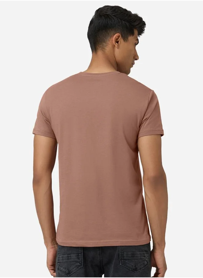 XYXX Combed Cotton Regular Fit T-Shirt