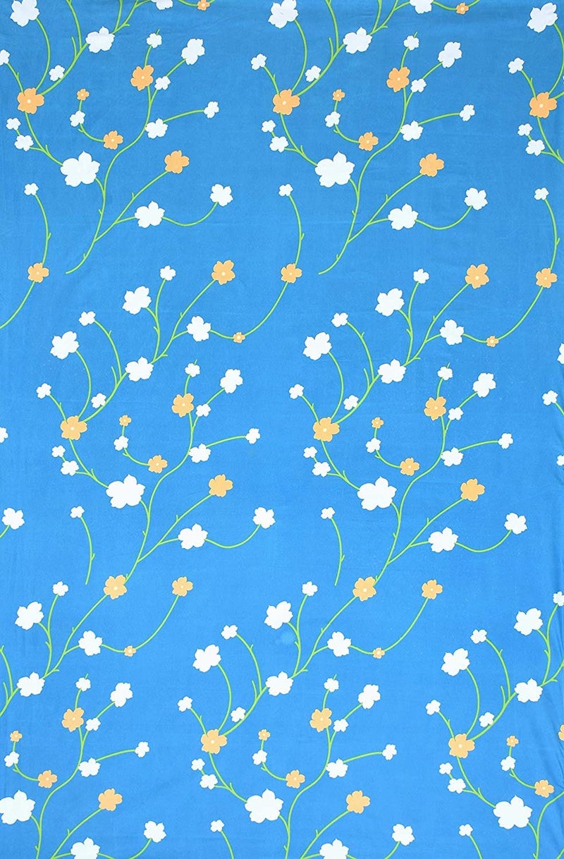 Castiqa Queen Size Micofiber Polycotton Quilt Cover/Duvet Cover/Razai Cover/Blanket Cover with Zipper 80 X 90 Inches (BlueO) - Image 2