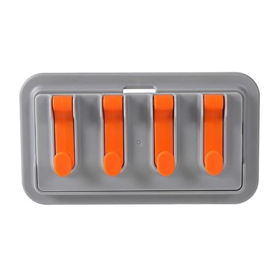 SHOPECOM رف تخزين مطبخ قابل للطي مثبت على الحائط بدون ثقب - Image 2