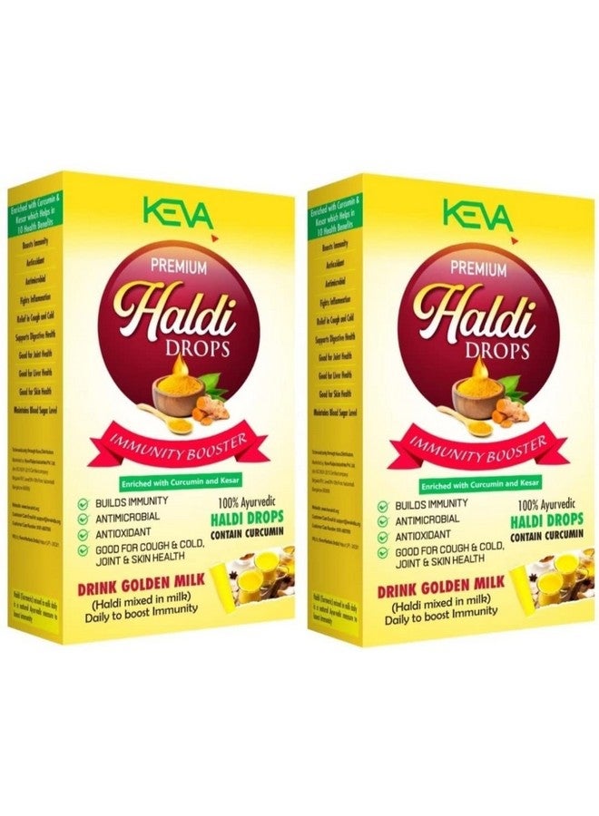 Keva KEVA Haldi Drops Enriched with Curcumin and Kesar for Immunity Booster (20ml X 2)  - Image 1