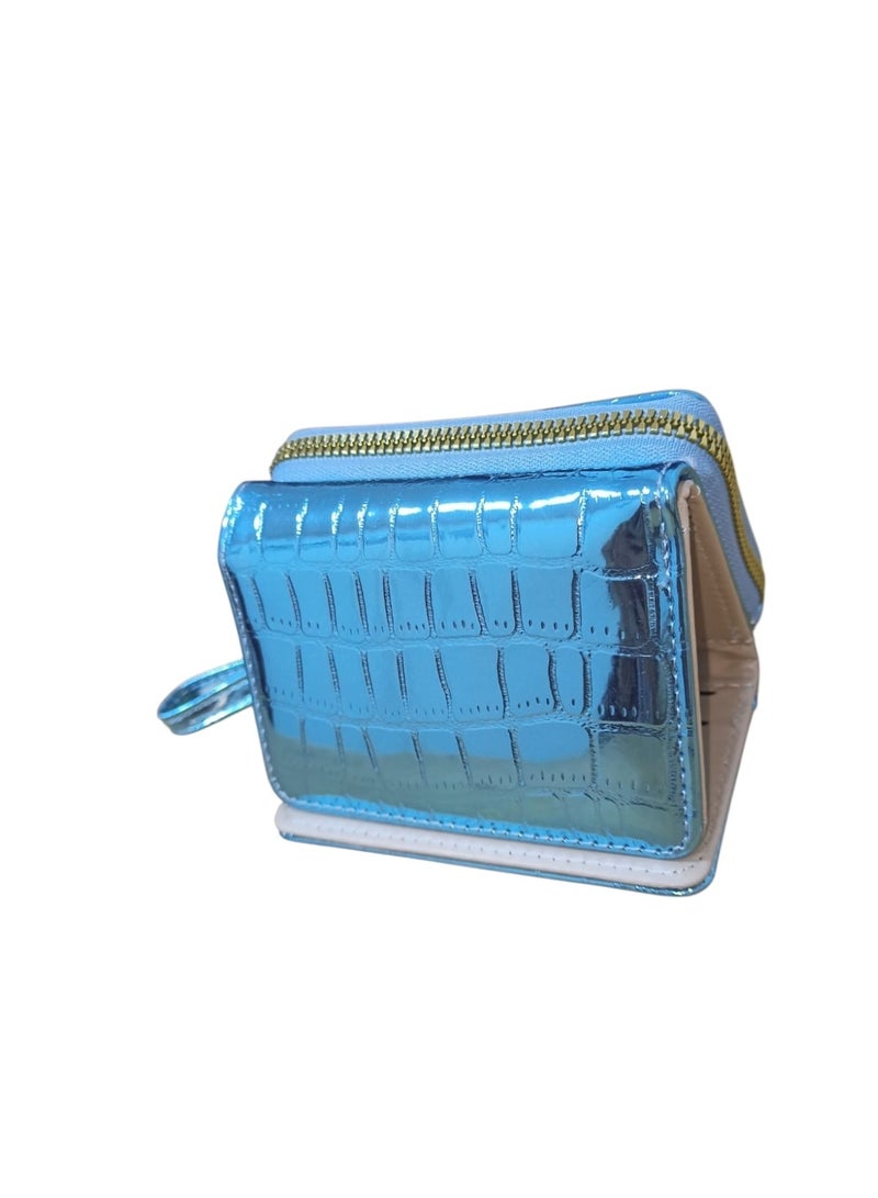 Women's Small Wallet with Zipper – Stylish Cash & Card Holder with Multiple Card Slots for Daily Use - Image 2