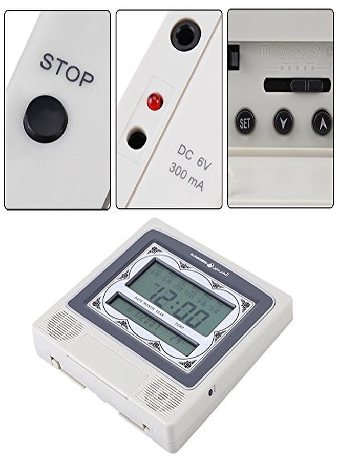 Walfront Islamic Azan Alarm Clock for Muslim Prayer Table with Digital Display HA-4012 - Image 3