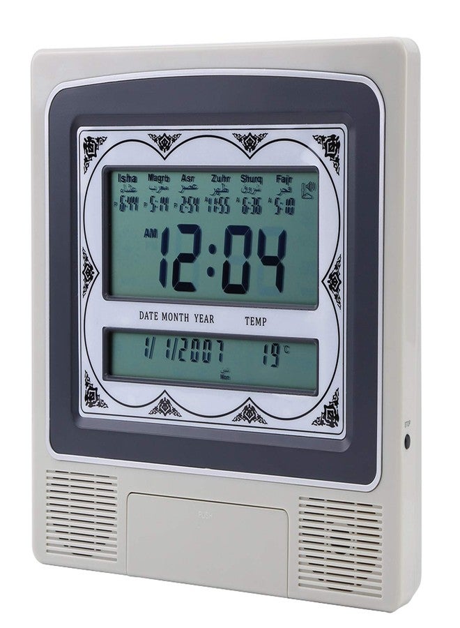 Walfront Islamic Azan Alarm Clock for Muslim Prayer Table with Digital Display HA-4012 - Image 1