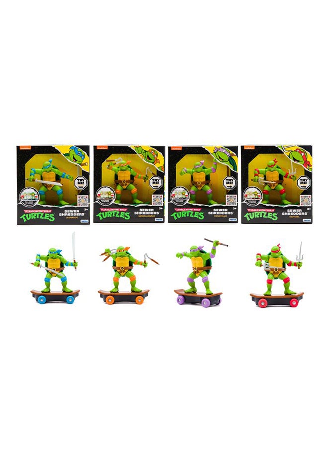 Teenage Mutant Ninja Turtles - Tmnt Rip Cord Sewer Shredders - Raphael assorted - Image 1