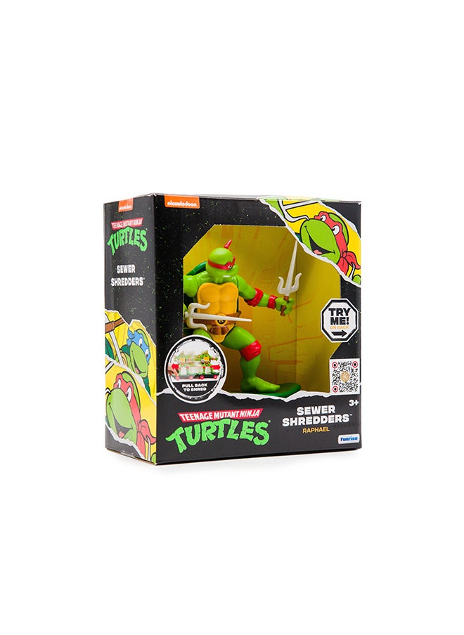 Teenage Mutant Ninja Turtles - Tmnt Rip Cord Sewer Shredders - Raphael assorted - Image 1