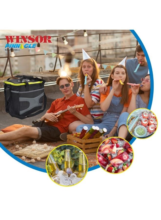 Winsor WINSOR Cooler Bag 23.9L/36 CANS - Large Reusable Soft Cooler Bags for Beach Camping Picnic Travel | Insulated Grocery Bags with Removable Shoulder Strap | Ideal for 30~80 Cans  - Image 4