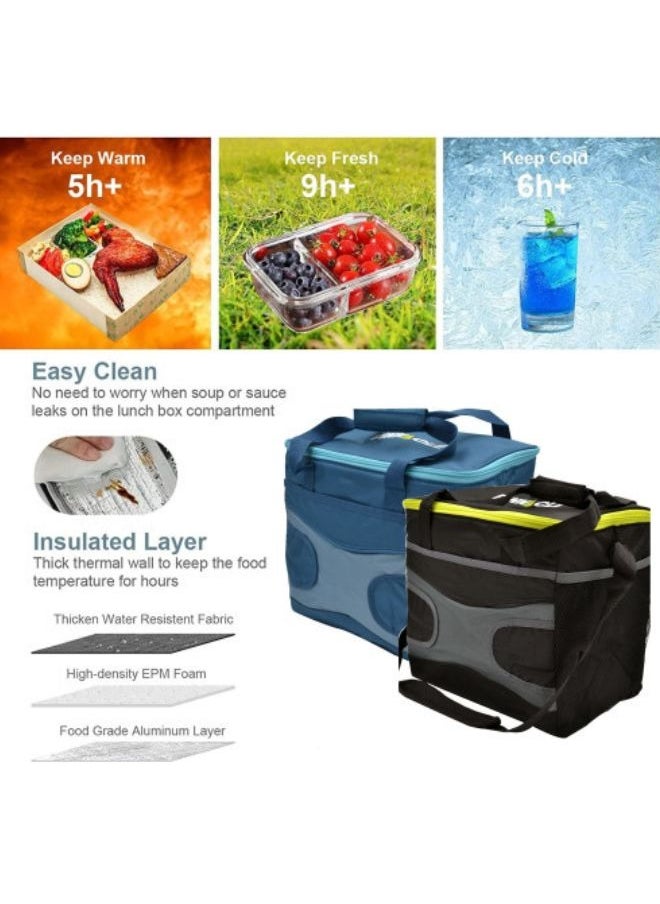 Winsor WINSOR Cooler Bag 23.9L/36 CANS - Large Reusable Soft Cooler Bags for Beach Camping Picnic Travel | Insulated Grocery Bags with Removable Shoulder Strap | Ideal for 30~80 Cans  - Image 5