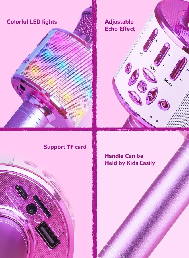 Amazmic Toys for Girls, Kids Karaoke Microphone Toddler Microphone for Kids with Lights, for Girls, Birthday New Year Party Boys Toy Age 3 4 5 6 7 8+(Light Purple) - Image 5
