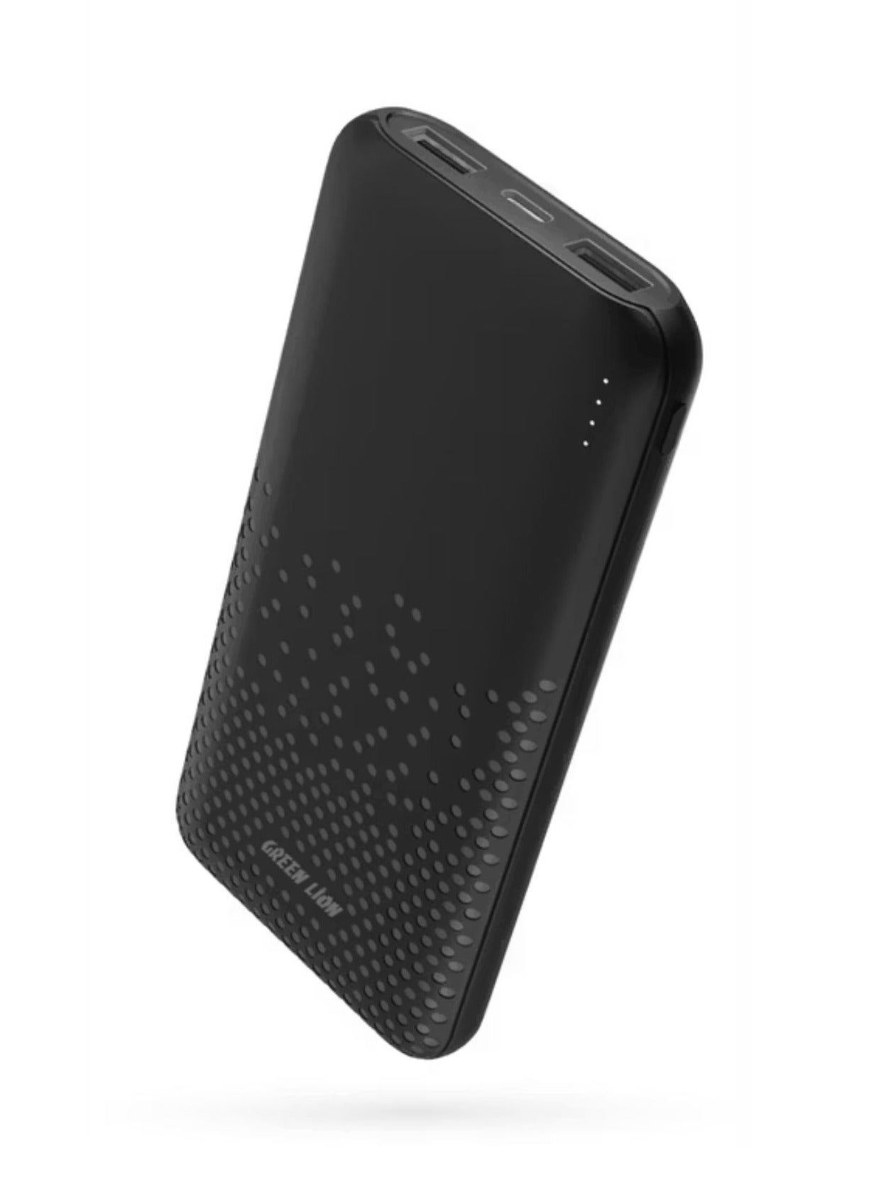 Rome 10000mAh Power Bank, Compact & Lightweight Design, 20W Power Delivery, Fast Charge, 2 × USB-A & Type-C Output, Type-C & Micro Input - Black