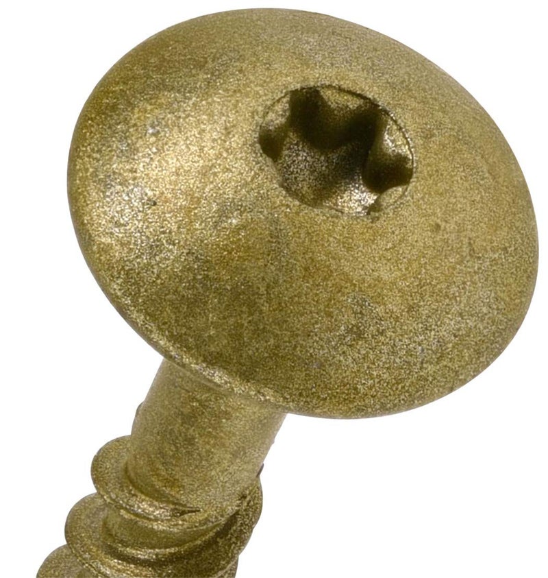 Power Pro 47873 Lag Screws, 1/4" x 2", Star Drive Construction Lag Screws, Rust Resistant, Ceramic Coated Bronze, 5lb Tub, 250 pcs - Image 3