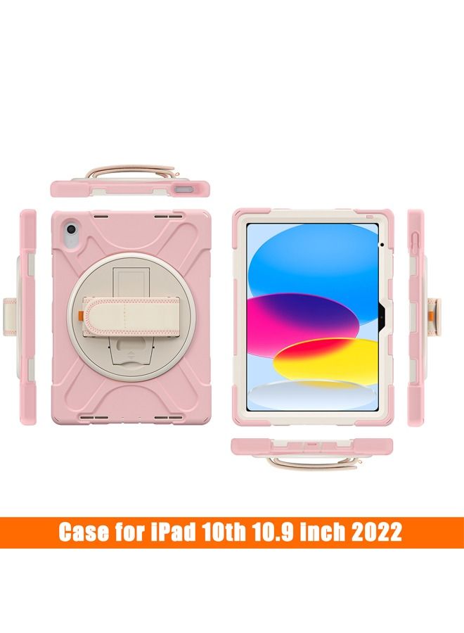 روك بو آي باد الجيل العاشر حالة الهاتف المحمول 2022 ترقية الجيش الصف الثقيلة سيليكون حالة واقية - Image 2