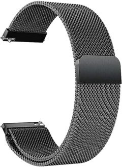 Next Next store 22mm Magnetic Stainless Steel Mesh Loop Band Compatible with Samsung Galaxy Watch 3 45mm/Gear S3 Frontier, Replacement for Ticwatch Pro/Samsung Galaxy Watch 46mm 