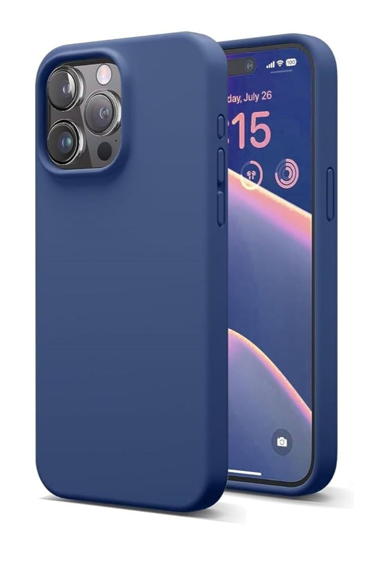 Liquid Silicone Gel Rubber Full Body and Camera Protection Shockproof Case with Drop Protection for Apple iPhone 14 Pro 6.1in - Image 1