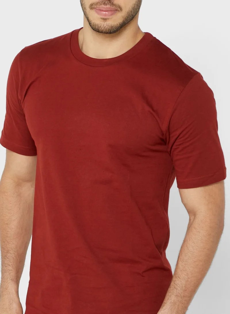 Seventy Five Basics 5 Pack Essential Crew Neck T-Shirts