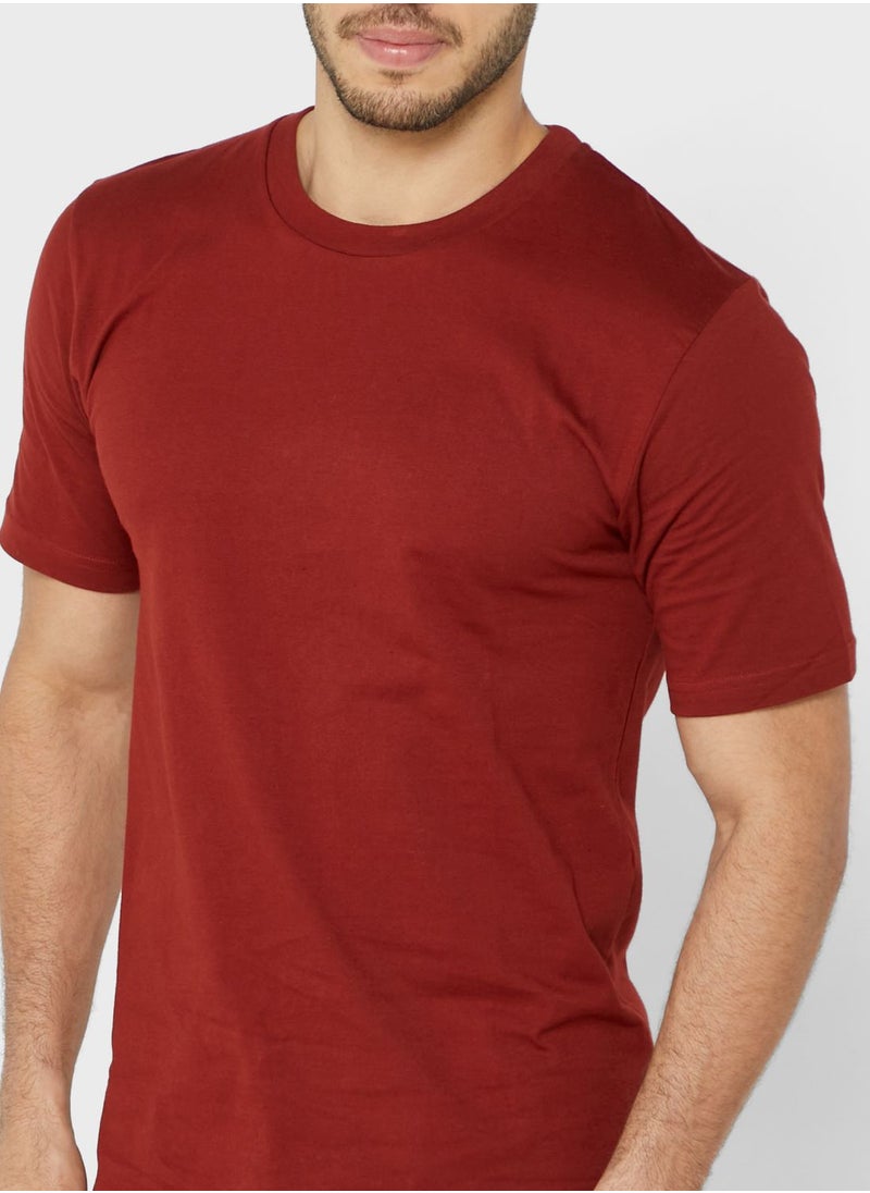 Seventy Five Basics - 5 Pack Essential Crew Neck T-Shirts - Image 1