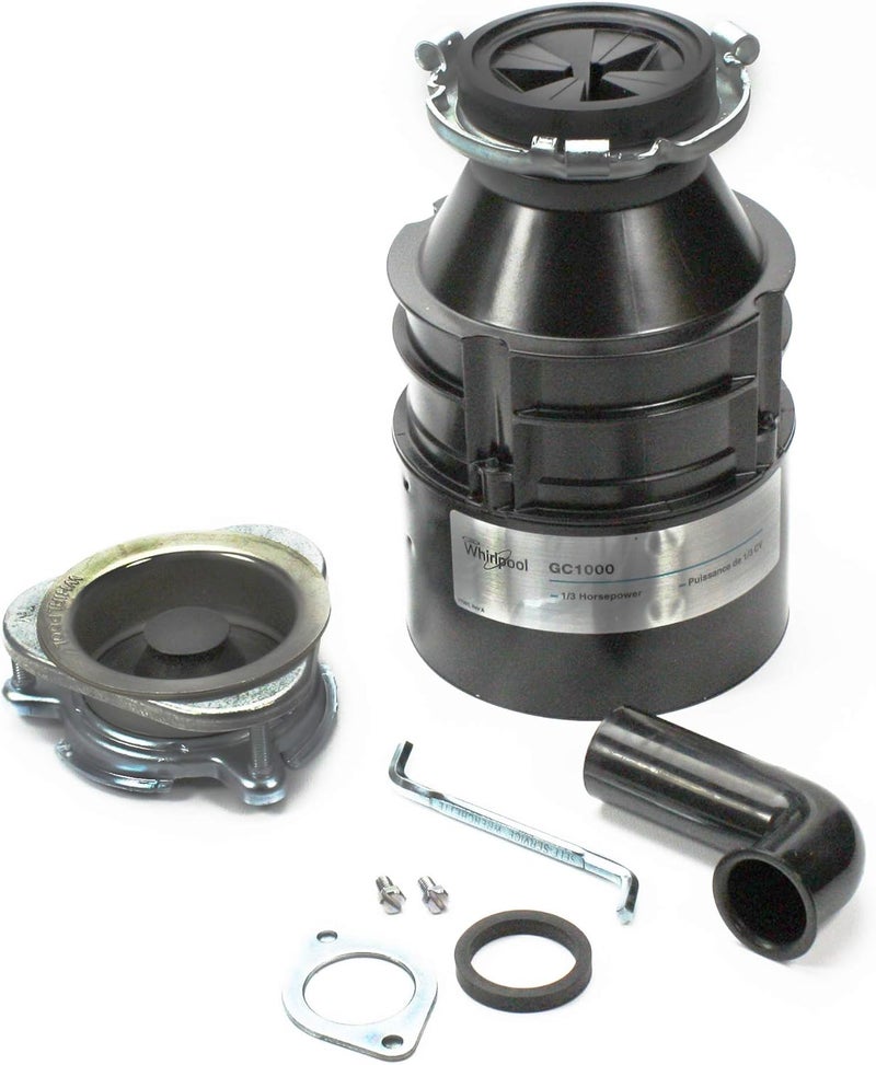 Whirlpool GC1000XE 13 hp in Sink Disposer Black - Image 1