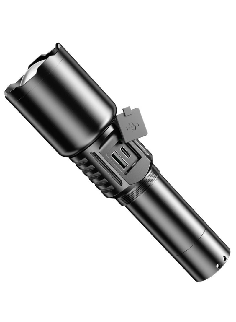 Generic P90 SX508 Multi Functional Waterproof Telescopic Flashlight With Digital Display Battery Indicator  - Image 4