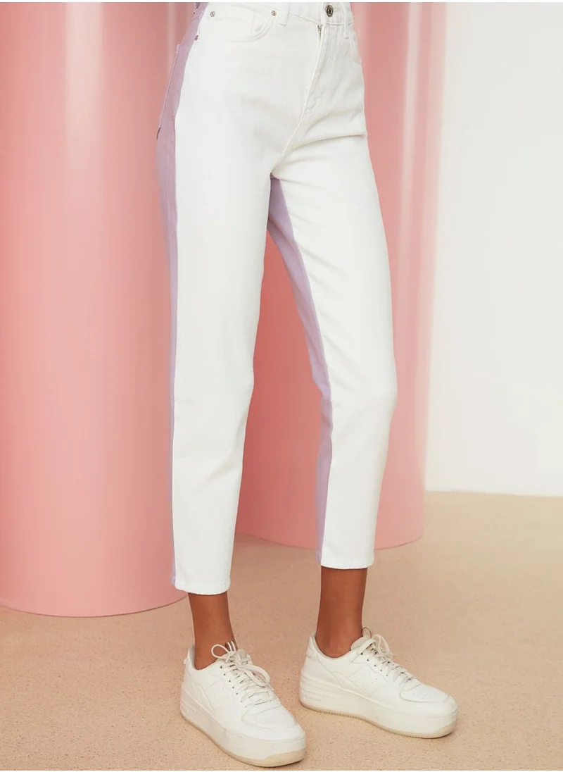 trendyol High Waist Colorblock Jeans