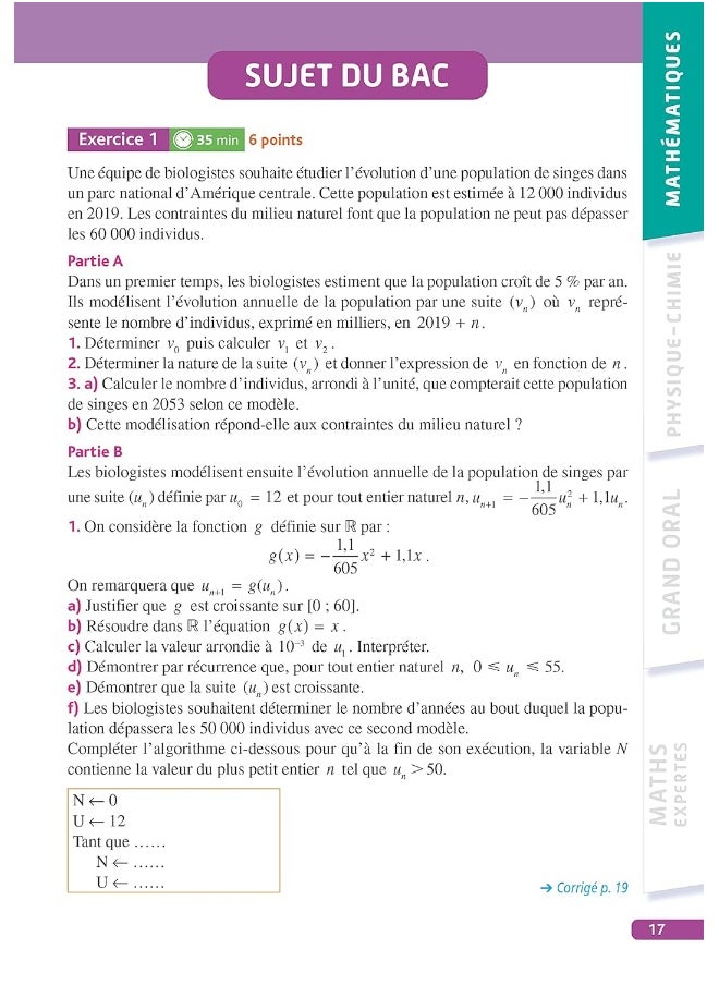 Objectif BAC Tle Ma compil' de spécialités Maths et Physique-Chimie: + Grand Oral + option Maths expertes  - Image 5