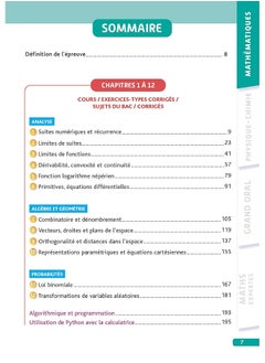 Objectif BAC Tle Ma compil' de spécialités Maths et Physique-Chimie: + Grand Oral + option Maths expertes  - Image 1