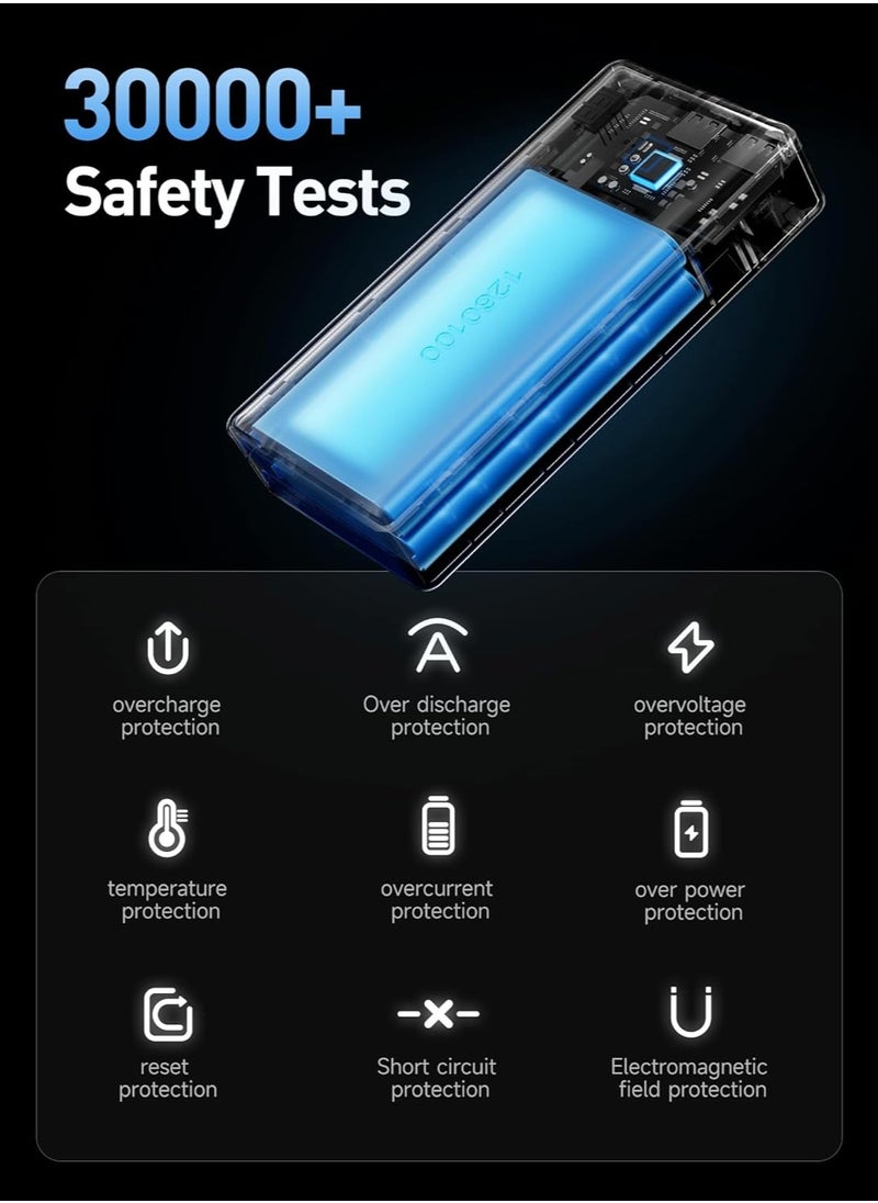 Yesido - 20000mAh YP51 Power Bank Digital Display 35W PD Fast Charge IOS 27W Fast Charging And Laptop Charging Black - Image 1