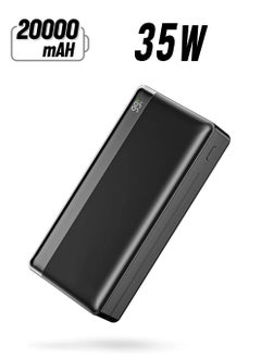 20000mAh YP51 Power Bank Digital Display 35W PD Fast Charge IOS 27W Fast Charging And Laptop Charging Black