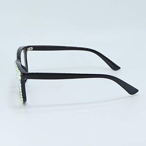 FUPRECIOUS Square Rhinestone Reading Glasses For Women Blue Light Blocking Computer Readers Glasses (black, 1.5, x) - Image 4