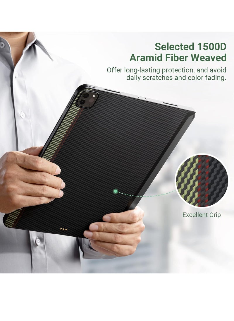 PITAKA - PITAKA 2021 iPad Pro 11 Inch Case 3rd Generation [Fusion Weaving MagEZ Case 2] Ultra Thin Aramid Fiber Magnetic Case Magic Keyboard Compatible Case, Works with MagEZ Stand & MagEZ Folio, Overture - Image 1