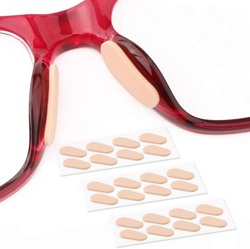 SAIGO Soft Foam Nose Pads Self Adhesive Non-Slip Eyeglass Nose Pads, Thin Nosepads for Eyeglasses Sunglasses Glasses,12Pairs,1.0MM Skin Color - Image 1
