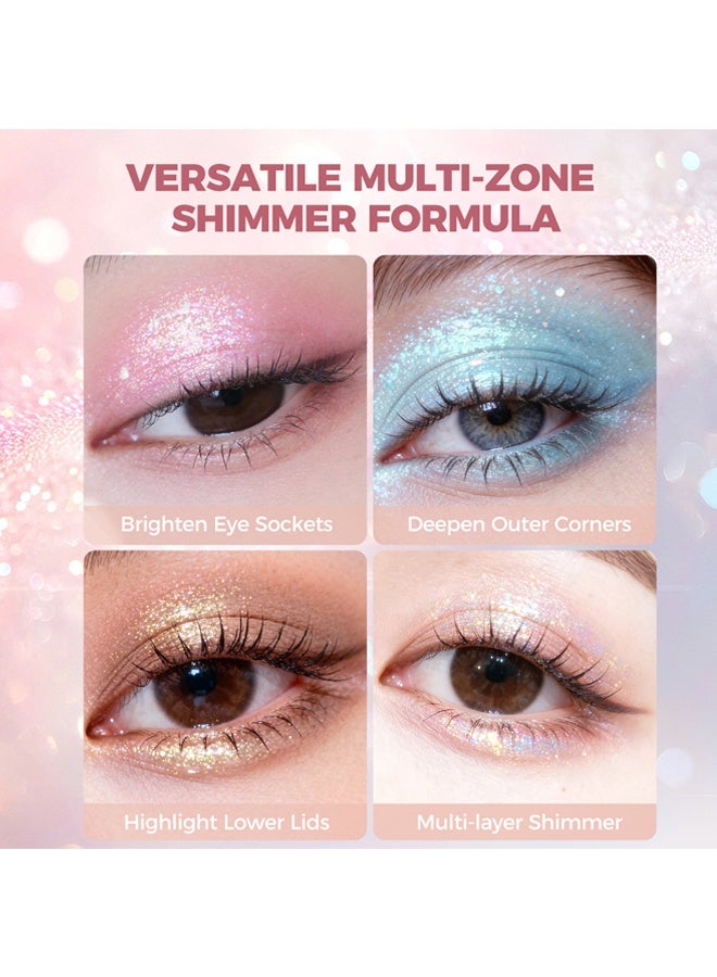 يونج فيجن ظلال عيون سائلة، ظلال عيون مثلثية تدوم طويلاً مقاومة للماء لامعة لامعة سائلة للعين، ظلال عيون متلألئة لمكياج الحفلات والمهرجانات، #05 - Image 5