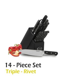 Cuisinart 14-Piece Knife Set Titanium Forged Triple-Rivet Cutlery  - Image 1
