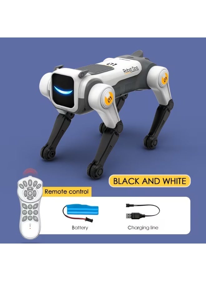 ACLIX AI RC Robot Dog Toy for Kids – Smart Voice Control & Remote Control Robot Puppy with LED Eyes, Dancing, Singing, Stunt Actions, Programmable Functions, Rechargeable Battery & USB Charging - Image 2