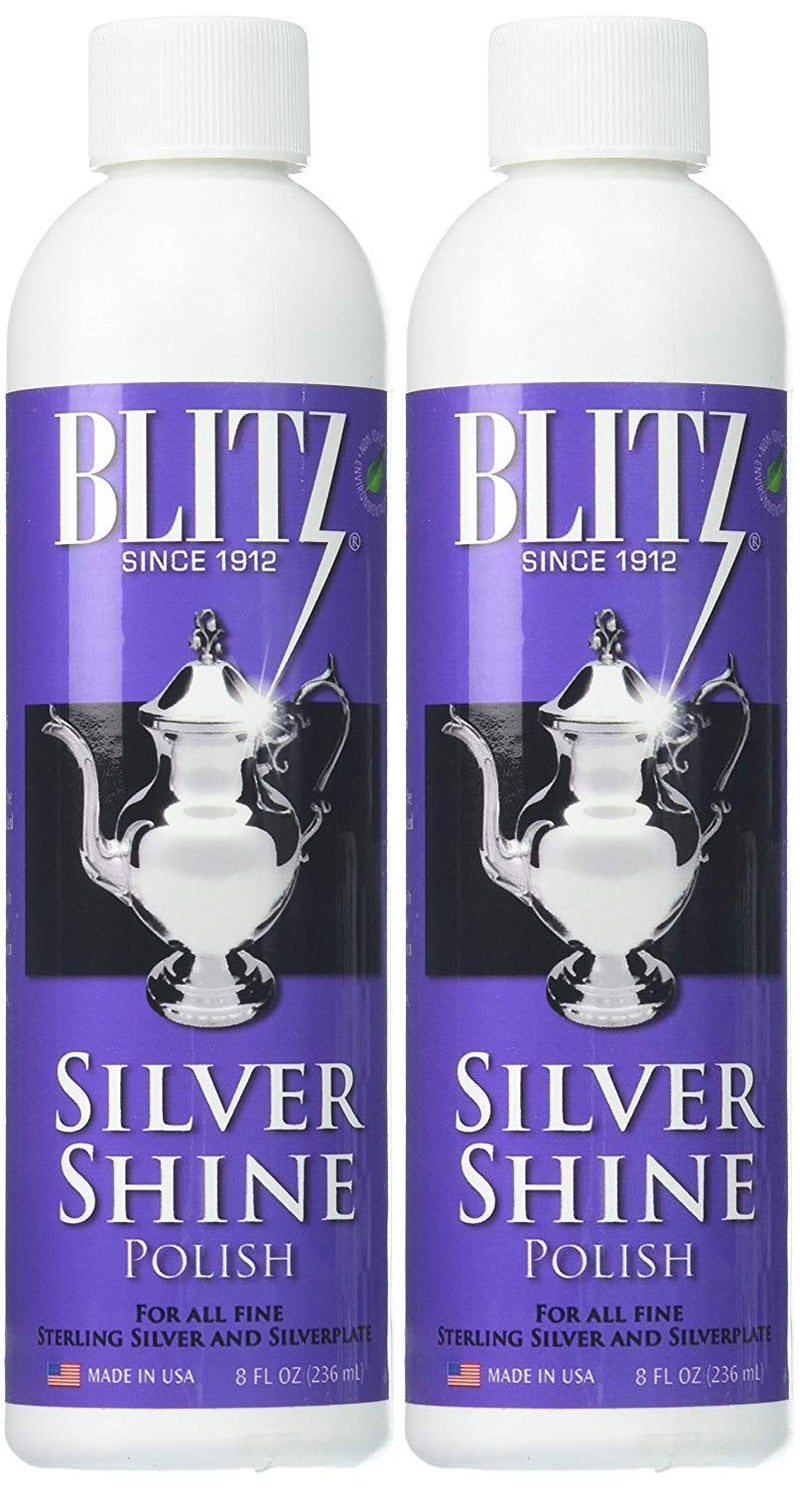 Blitz 20633 Shine Liquid Polish for Sterling Silver-Plated, 8 oz, Pack of 2 - Image 1