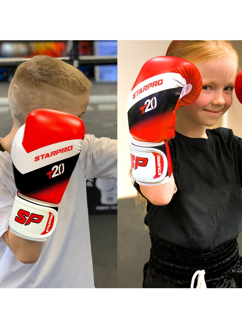 Starpro Kids T-20 Boxing Gloves | Blue Pink And White | For Youth Training And Sparring In Boxing Kickboxing Fitness And Boxercise | Kids 4Oz 6Oz - Image 4