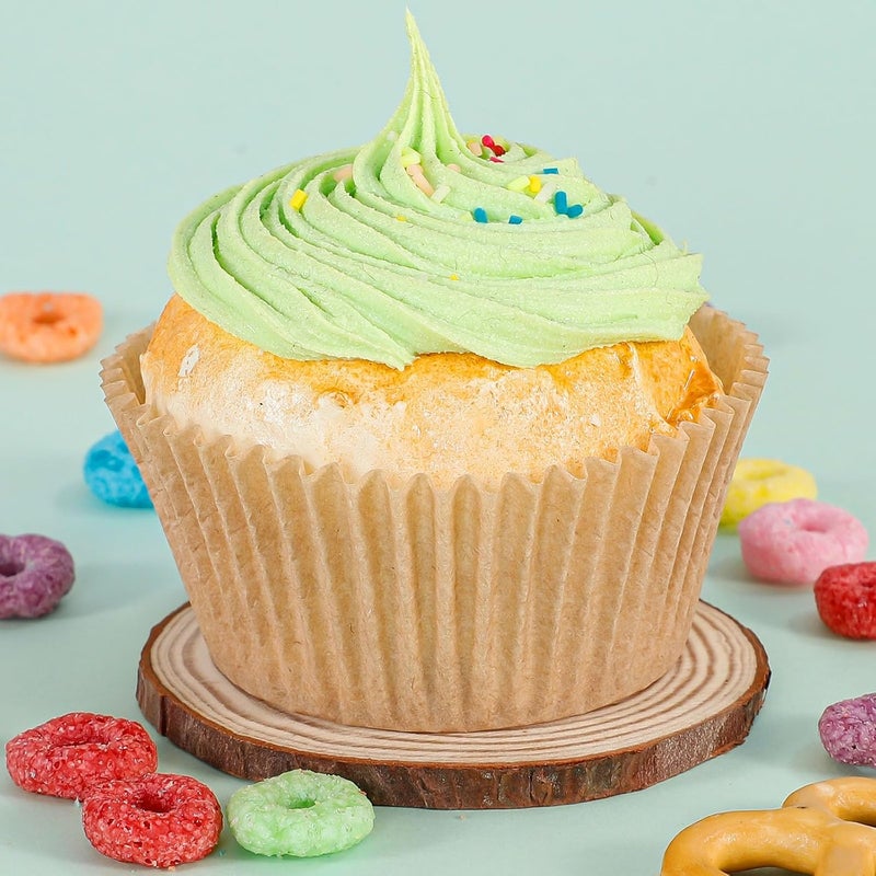 Caperci Standard Cupcake Muffin Liners for Baking 300 Pcs - Odorless Greaseproof Paper Muffin Baking Cups for Wedding Birthday Party Baby Shower Festivals (Natural) - Image 3