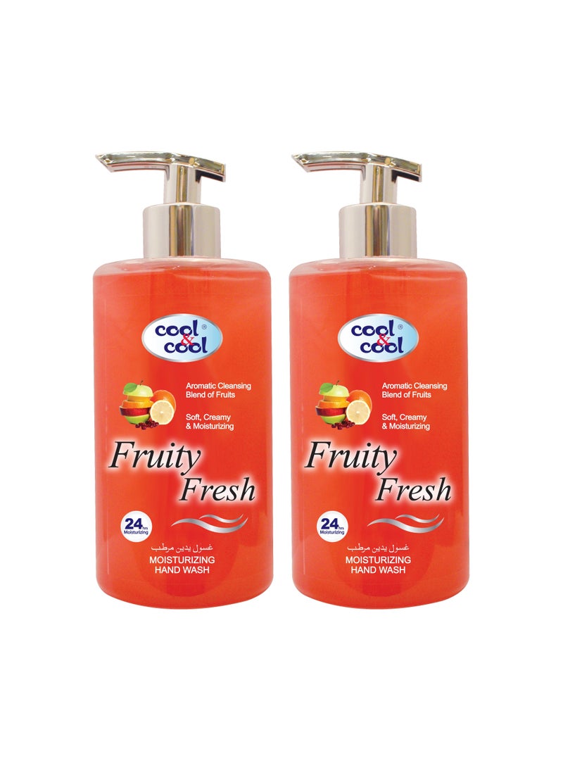 Cool & Cool Fruity Fresh Hand Wash 500ml Pack of 2 - Image 1