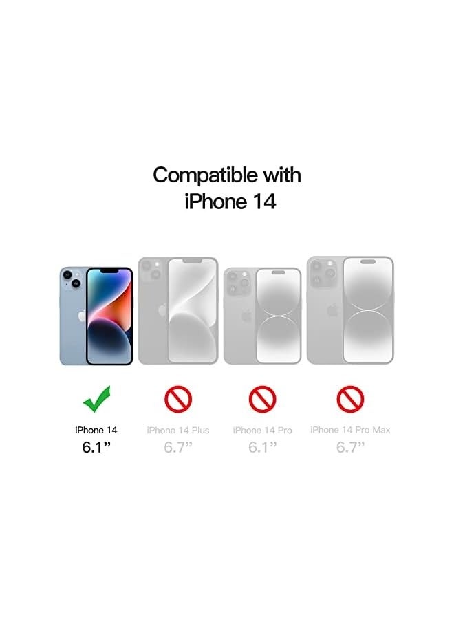 Jetech Full Coverage Screen Protector for iPhone 14 6.1-Inch, 9H Tempered Glass Film Case-Friendly, HD Clear, 3-Pack - Image 3