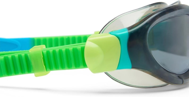 Zoggs Junior Phantom 2.0 Anti-Fog UV Protection Swimming Goggles, Black/Green - Tinted Smoke Lens - Image 3