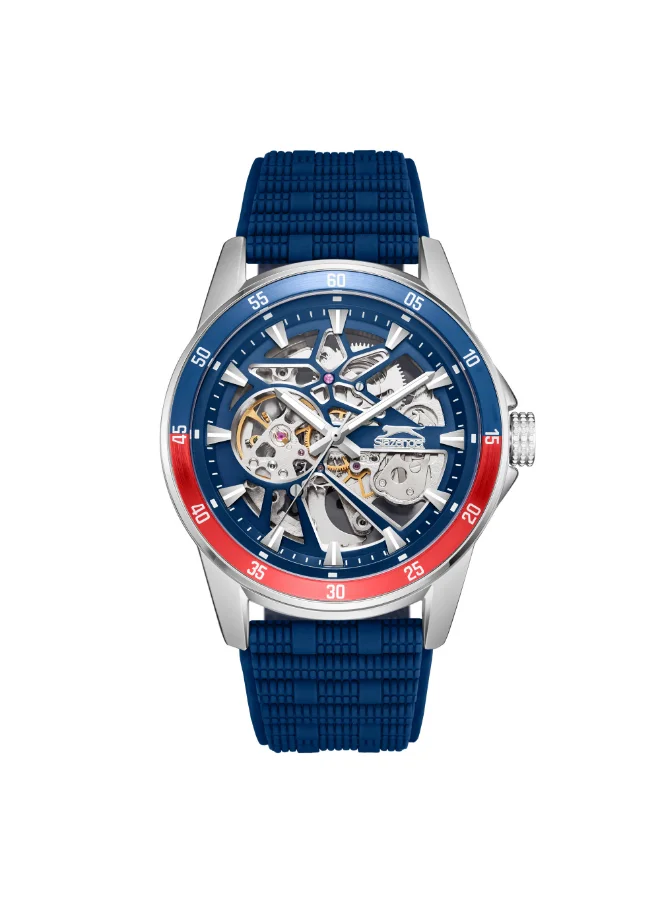 سلازنجر SLAZENGER Men Automatic  Dark Blue Dial Watch - SL.9.2412.1.03