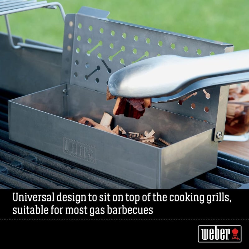 Weber Universal Stainless Steel Smoker Box,Steel,9.8" L x 4.5" W x 2" H,7576 Affordable fast purchase options - Image 4