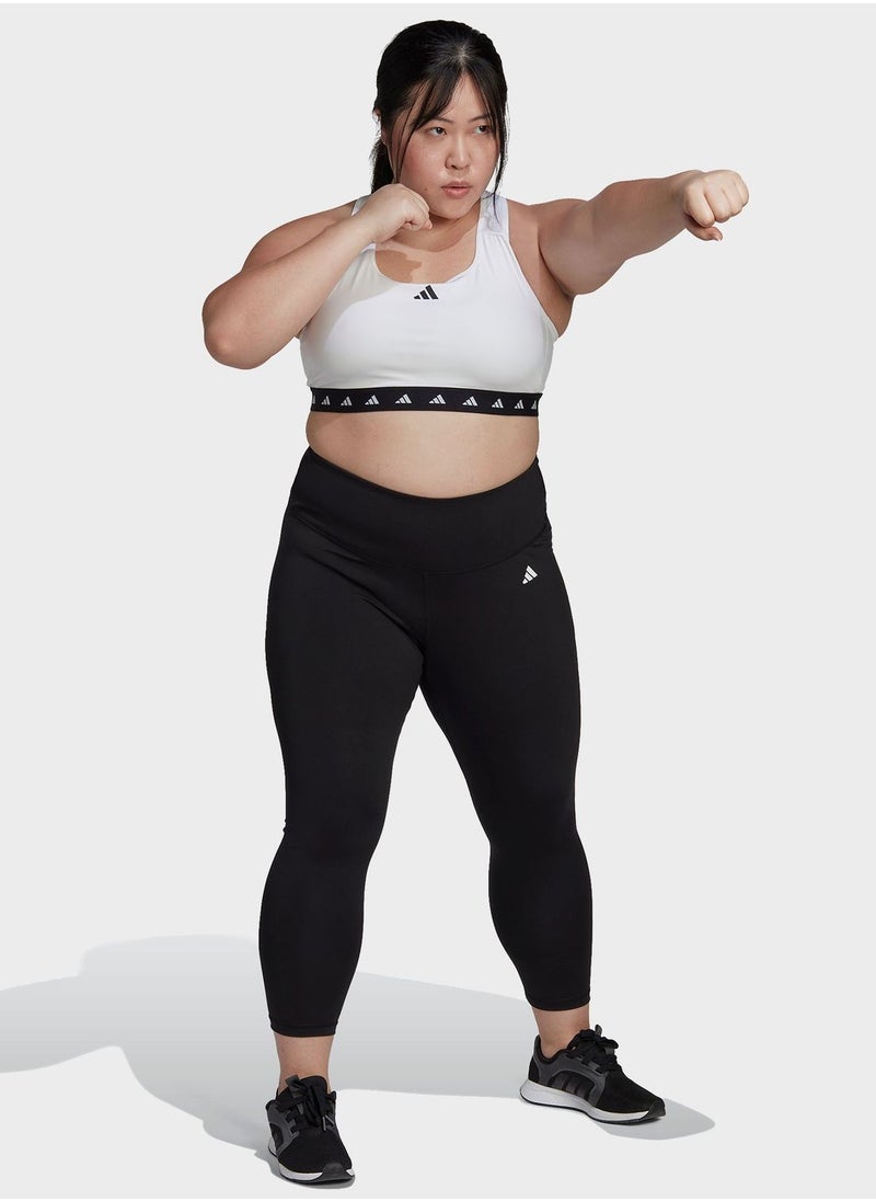 Adidas Training Essentials High-Waisted 7/8 Leggings (Plus Size)  - Image 2