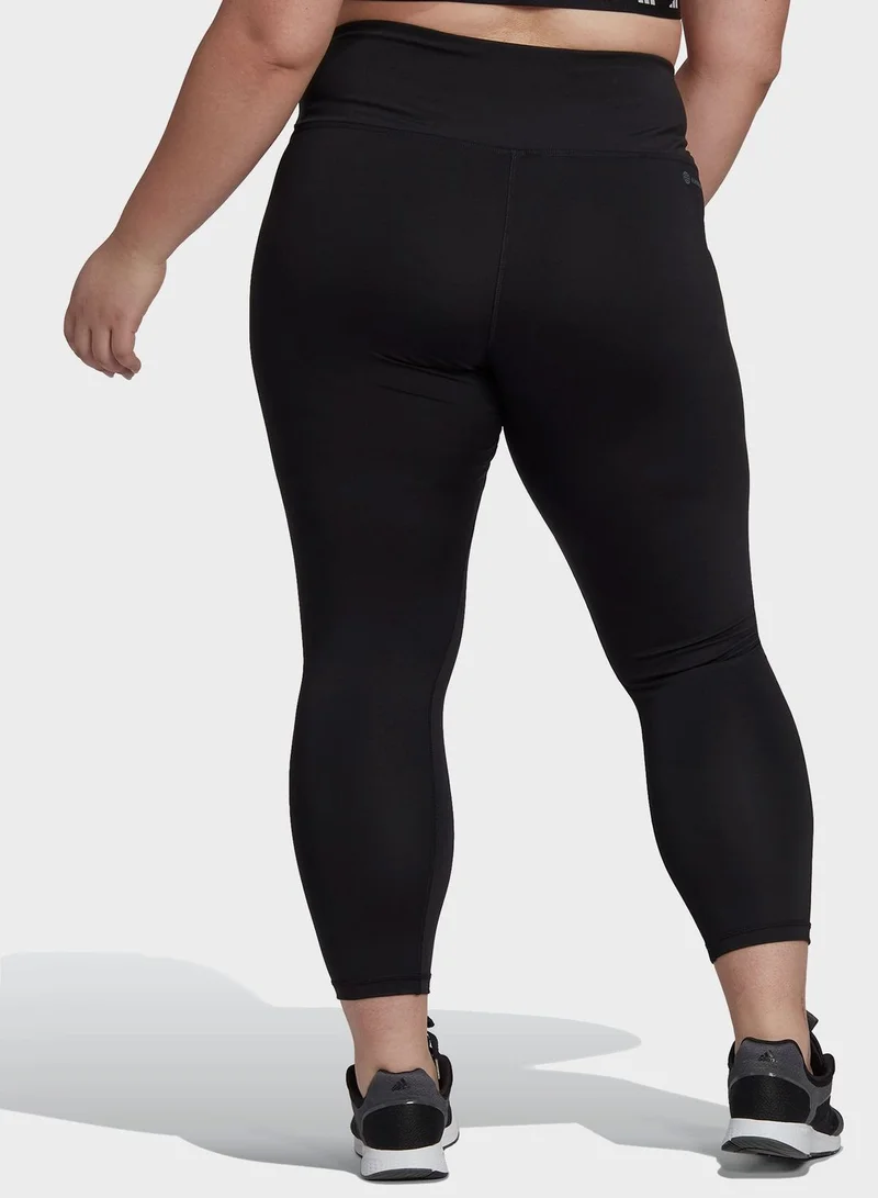 Adidas Training Essentials High-Waisted 7/8 Leggings (Plus Size)