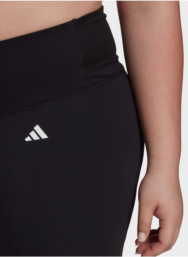 Adidas Training Essentials High-Waisted 7/8 Leggings (Plus Size)  - Image 4