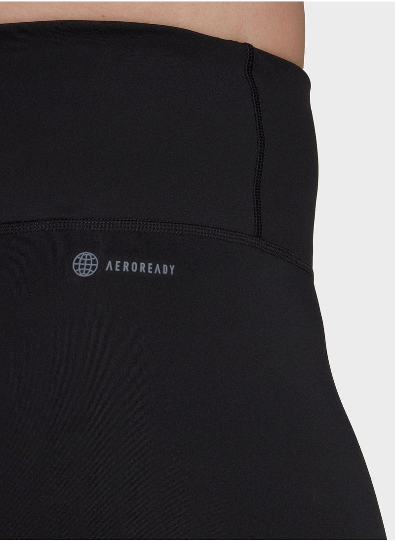 Adidas Training Essentials High-Waisted 7/8 Leggings (Plus Size)  - Image 5